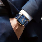 REWARD VIP Luxury Watch for Men | Premium Blue & Rose Gold Chronograph | Executive Style