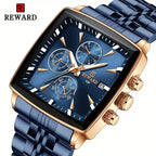 REWARD VIP Luxury Watch for Men | Premium Blue & Rose Gold Chronograph | Executive Style