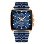 REWARD VIP Luxury Watch for Men | Premium Blue & Rose Gold Chronograph | Executive Style